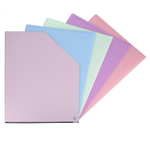 Папка архивная Alingar, A4, 330*250 мм, пластик, 1500 мкм, на резинке с 4 файлами, розовая