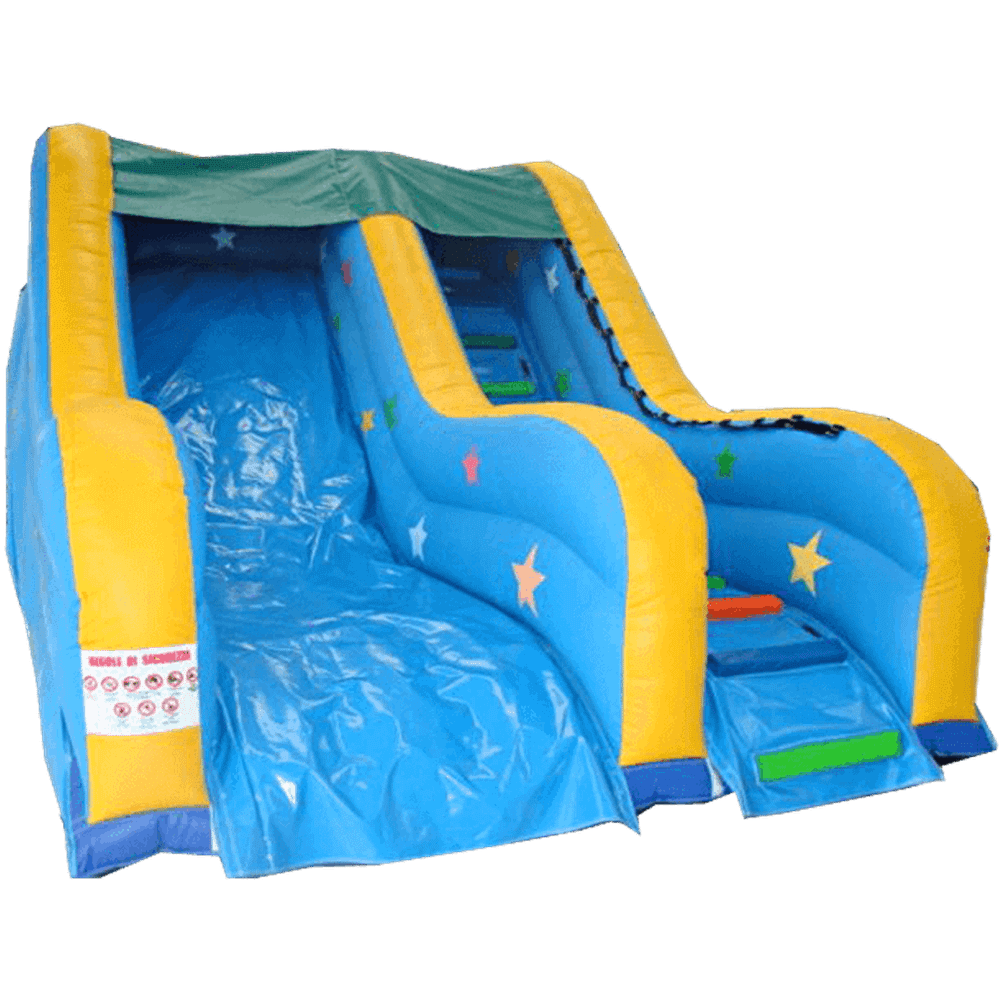 Детский надувной батут-горка "Звездный успех" 12*5*9 м