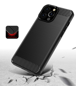 Чехол защитный для iPhone 13 Pro Max, серии Carbon (в стиле карбон) от Caseport