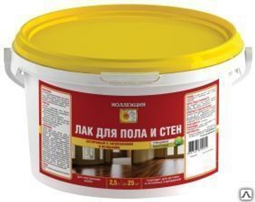 Лак Коллекция д/пола и стен устойч.к загрязн. 2,5кг глянц.  (И)