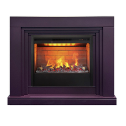 Электрокамин RealFlame Stanley 26 Plum сливовый с очагом 3D Helios 26