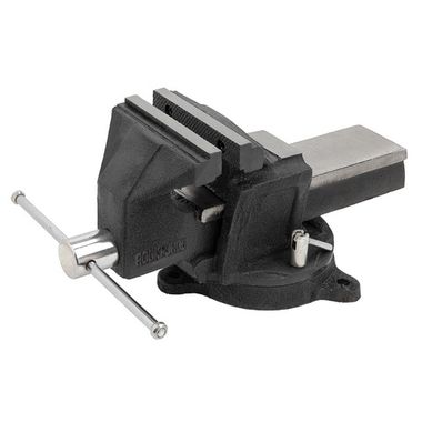 Тиски стальные усиленные поворотные с наковальней 6''-150мм RockForce RF-6540906