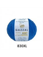 Пряжа Baby Wool XL 50 г, 100м, 40%акрил, 40%шерсть мериноса, 20%кашемир, 40%акрил (цена за 1 шт)