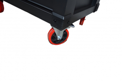 Инструментальная тележка GW-7ST Black (Great Wolf) 7 ящиков, увеличенные колеса с тормозом, ЦЗ, усиленная