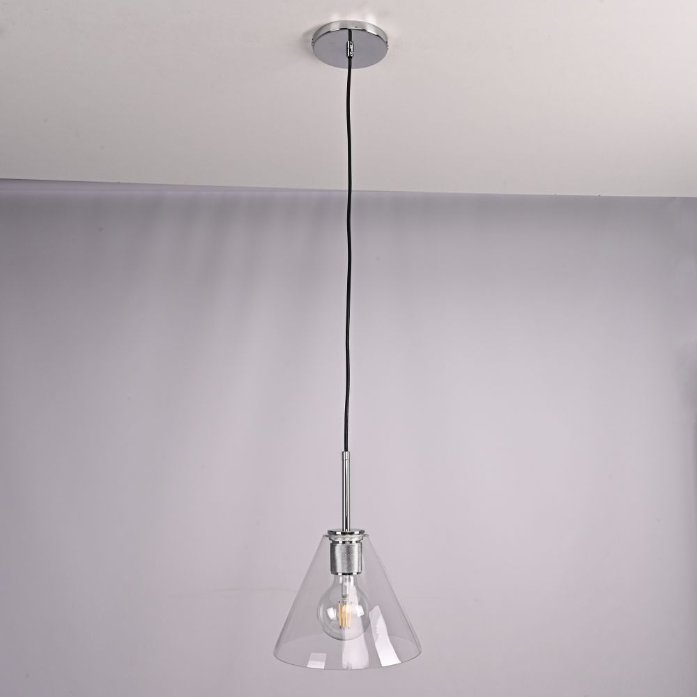 Подвесной светильник RH Utilitaire Funnel Pendant Silver