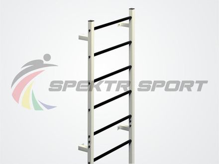 Шведская стенка метал. с прорез. перекладинами Джет 1П цв. белый