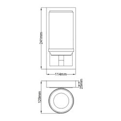 Бра для ванных комнат Feiss FE-AMALIA1-SBATH Feiss