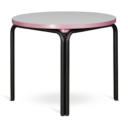 Столик кофейный Ror, 50 см, черный/серый/розовый