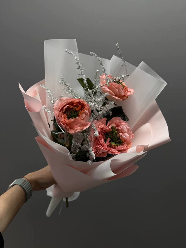 Букет "Персиковое утро"