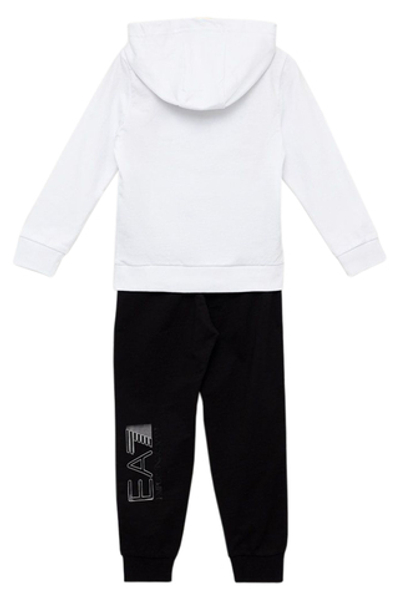 Костюм теннисный EA7 Boys Jersey Tracksuit - white/black