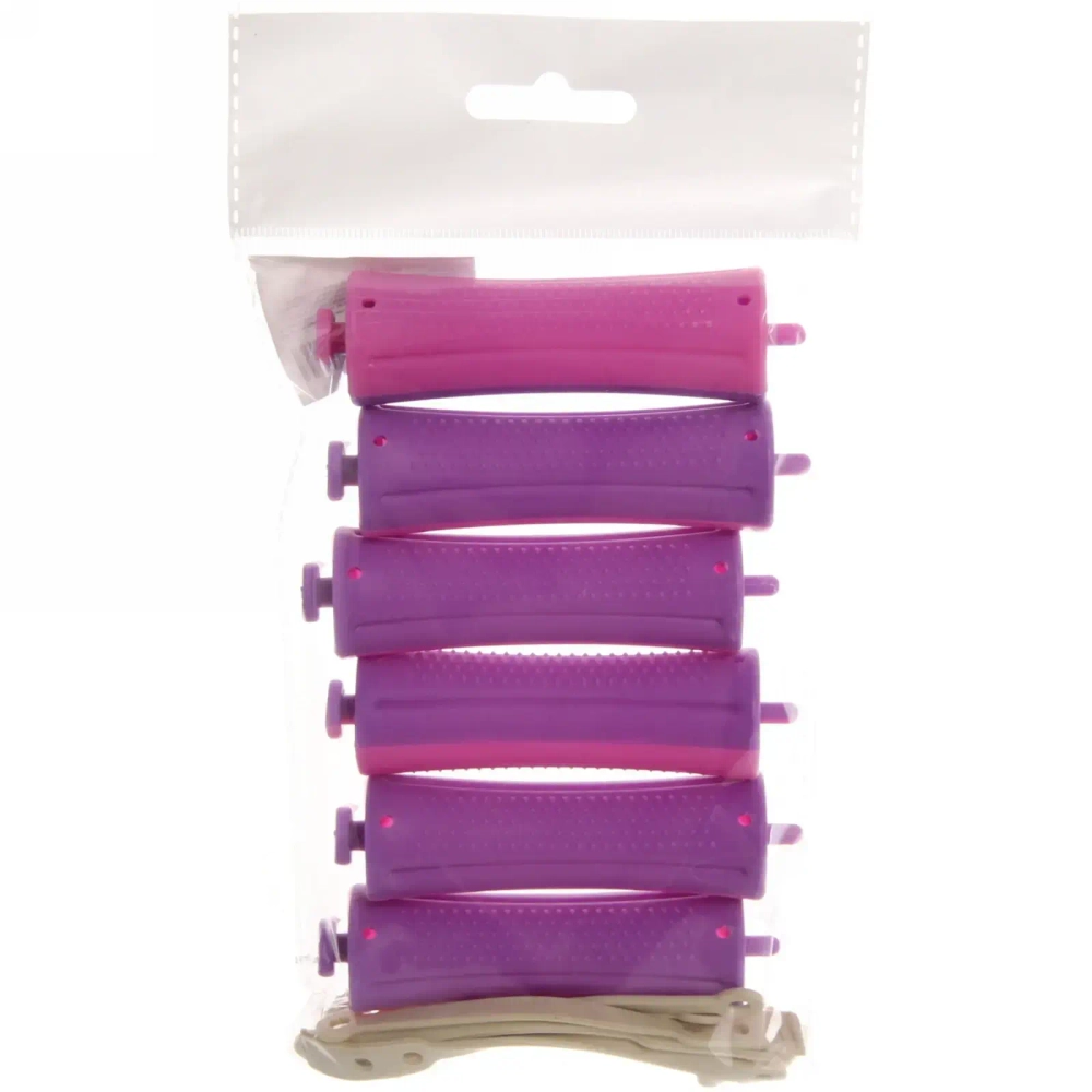 Бигуди пластмассовые-коклюшки 6шт, d=25мм