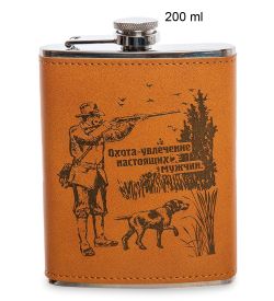 GT-55 Подарочный набор фляжка 200 мл со стопками «Записки охотника»