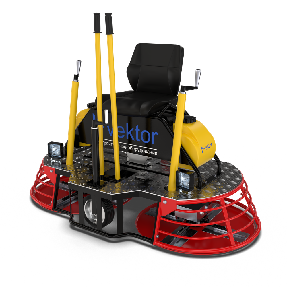 Vektor VTMG-800 - двухроторная заглаживающая машина по бетону - [2x800 мм / Honda GX390]
