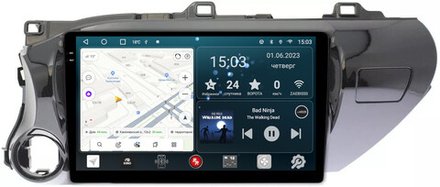 Магнитола Toyota Hilux 8 2015-2023+ - RedPower 186 Android 10, QLED+2K, ТОП процессор, 6Гб+128Гб, CarPlay, SIM-слот