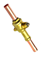 Вентиль шаровый QFT-10 3/8 под пайку с сервисным штуцером