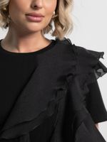 Блуза праздничная Риана ХИТ (черная) Б15078-5М LT Collection