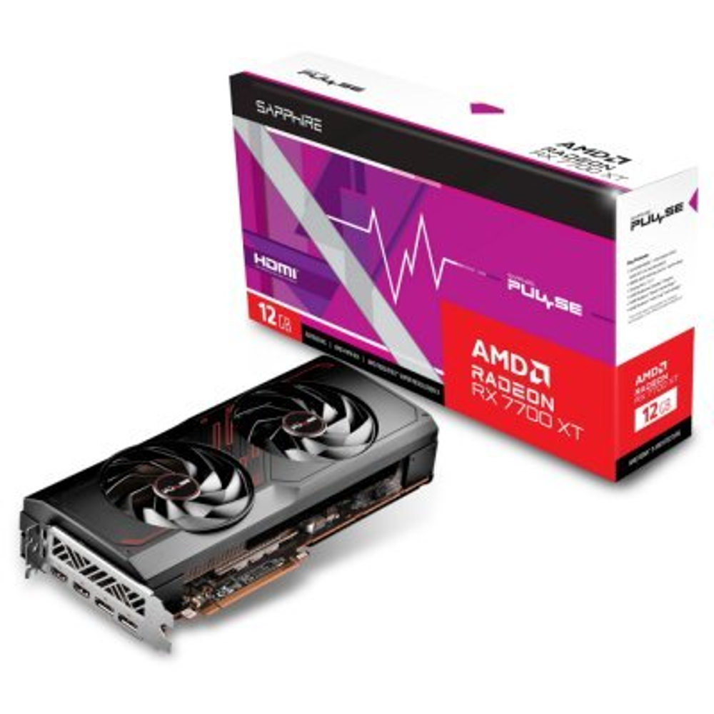 Видеокарта Sapphire AMD Radeon RX 7700 XT Pulse 12Gb 11335-04-20G
