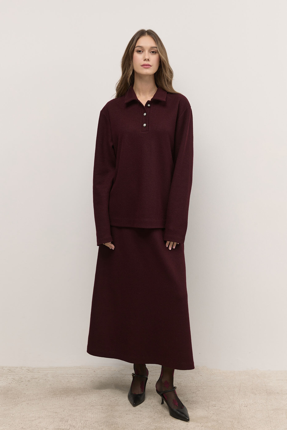 Юбка из шерсти