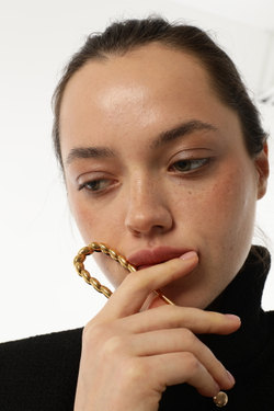 шпилька волнистая, золото