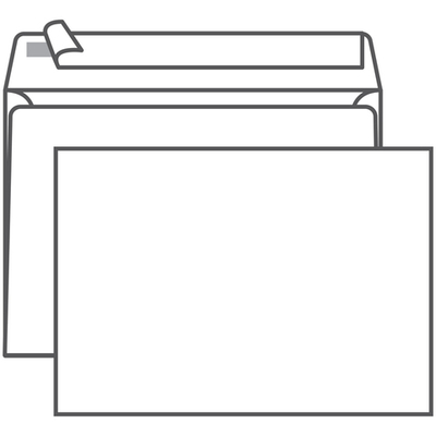 Конверт С5 Kuvert (162х229 мм) белый, удаляемая лента