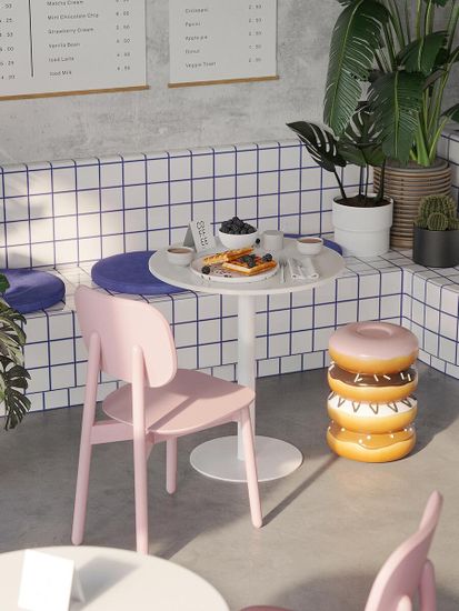 Стул saga, розовый