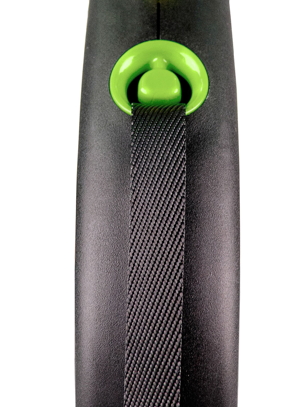 Flexi Black Design рулетка, M (до 25 кг), лента, черный/зеленый, 5м
