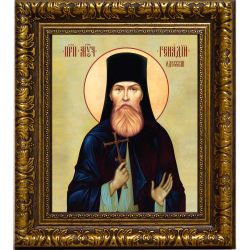 Геннадий (Ребеза) Одесский преподобномученик архимандрит. Икона на холсте.