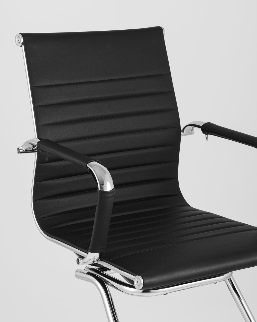 Кресло для посетителей TopChairs Visit черное 2 шт.