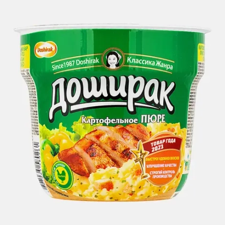 Пюре Доширак картофельное со вкусом курицы 40г