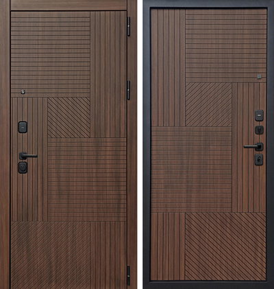 Входная дверь в квартиру с шумоизоляцией МДФ с 2-х сторон - 1049