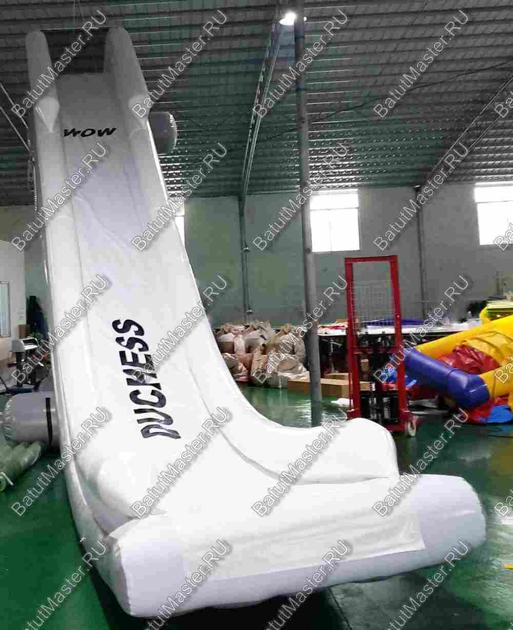 Надувная водная горка на надувной опоре «Универсальная», 7,5*2*4,5 м