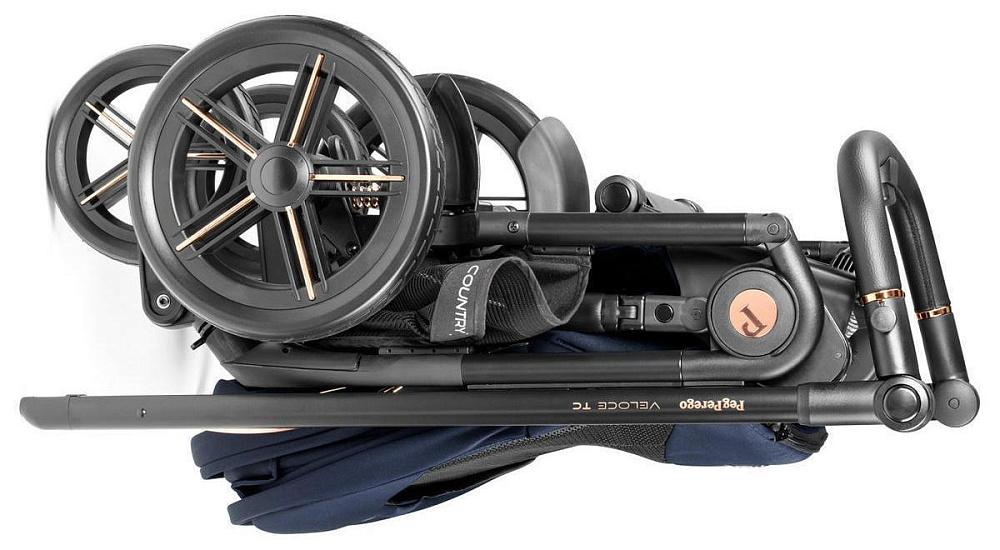 Коляска Peg Perego Veloce TC New Belvedere 2 в 1 Blue Shine