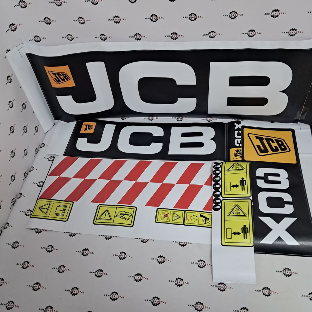 Комплект наклеек "JCB 3CX" | Аналог