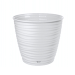 Горшок для цветов Saffron 5,4 л с поддоном (белый)