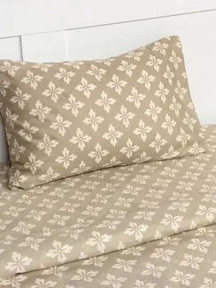 Постельное бельё 1,5сп Экономь и Я «Цветок удачи» 143х215см, 145х214см, 50х70см-1 шт, 60 г/м2, микрофибра