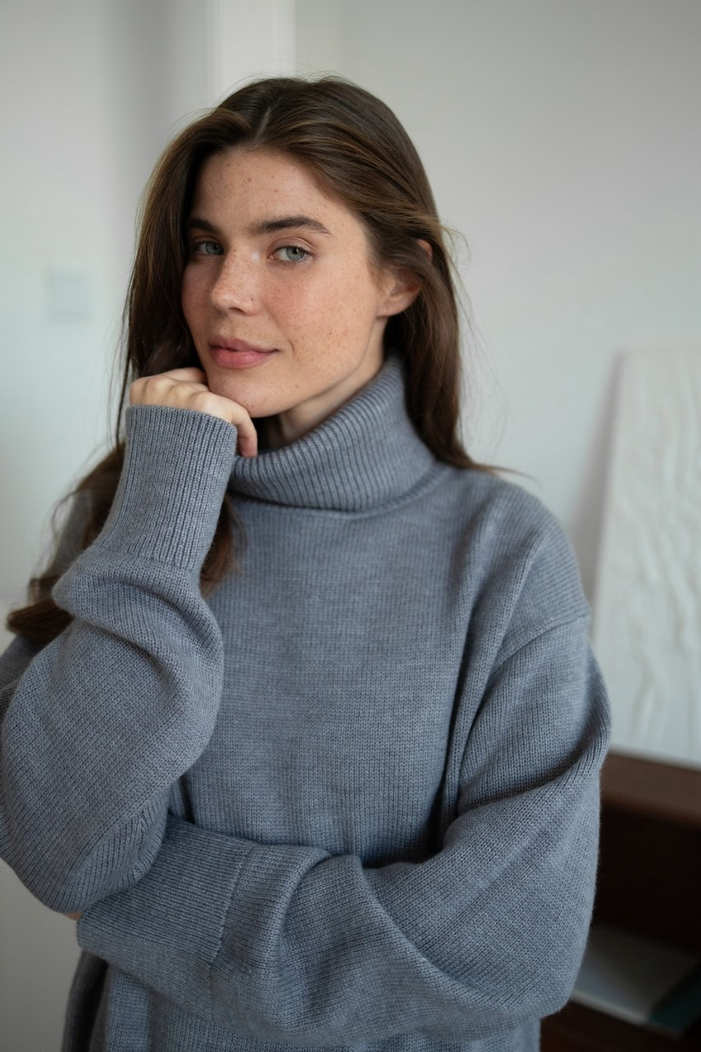 Свитер Алтай для беременных и кормящих мам, Серый