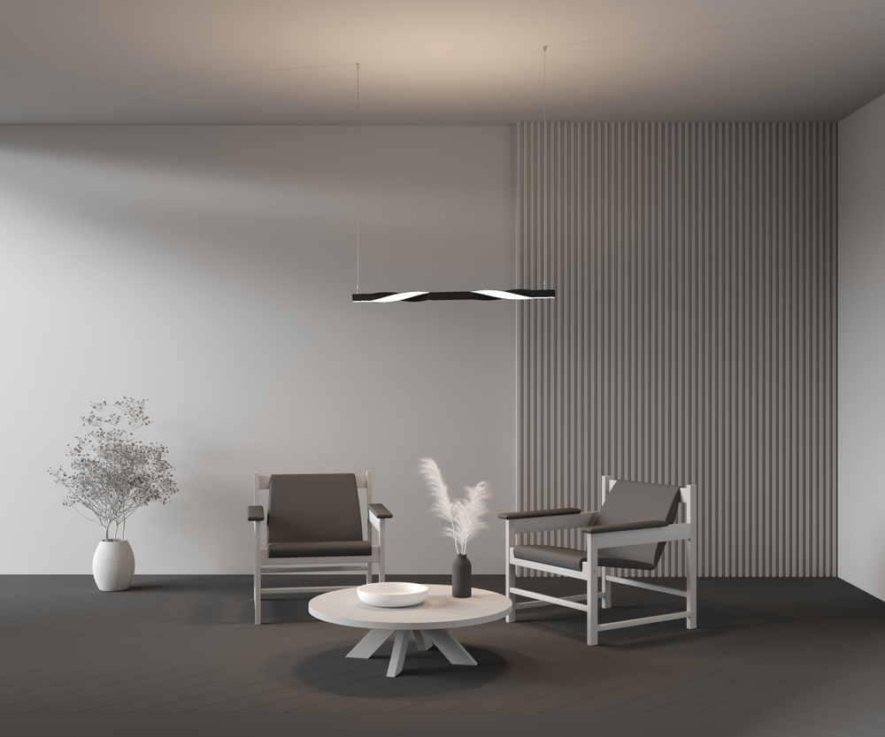 Радиусный профиль Maytoni 35x35 Twist 180° черный ALM-3535R-B-T-180°-0.5M