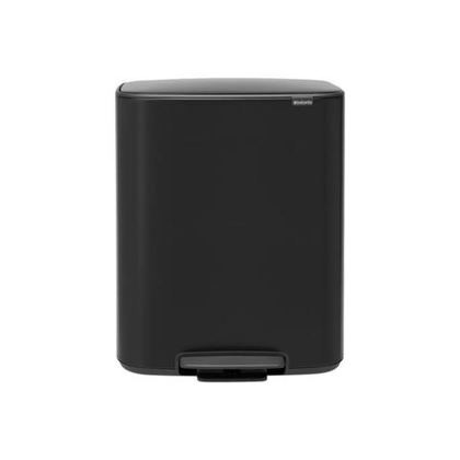 Мусорный бак Bo Pedal Bin 2x30л Brabantia Черный матовый