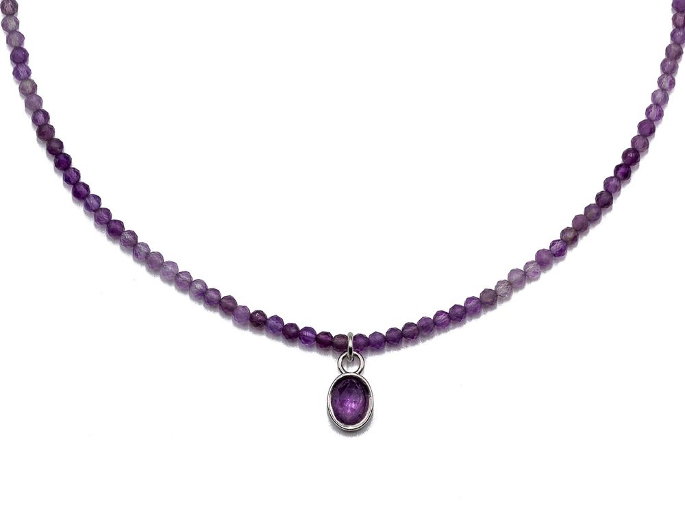 Колье из аметиста