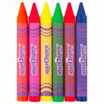 Восковые мелки утолщенные ЮНЛАНДИЯ "НЕОНЧИКИ", НАБОР 6 цветов, масляная основа, 228764