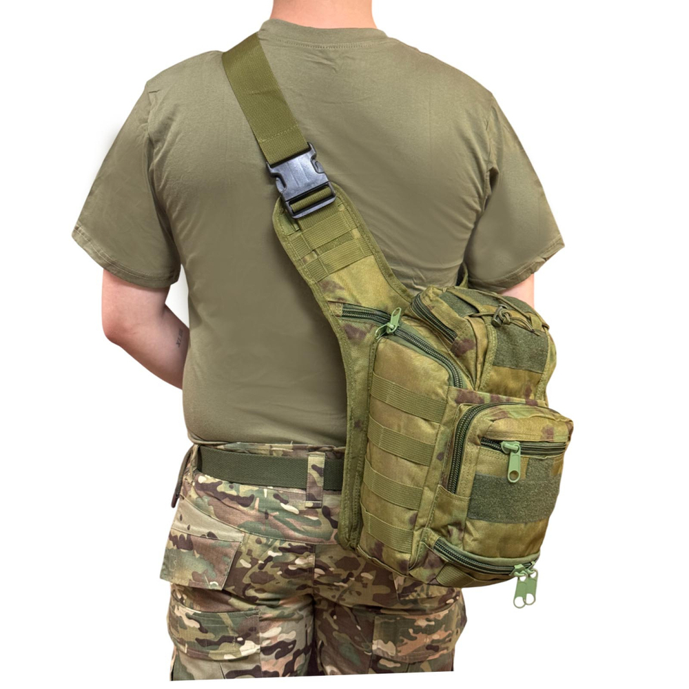 Тактическая мужская сумка через плечо 9 л