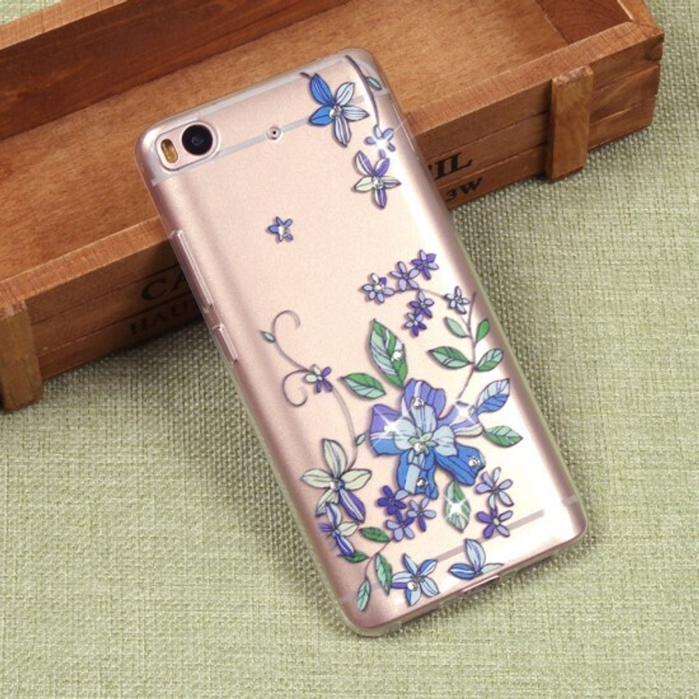 Силиконовый чехол с цветами для Xiaomi Mi5S, 009618