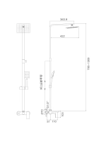 HB24803-7 Душевая система HAIBA