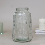 Ваза стеклянная «Пальм» 7*20см прозрачная