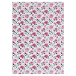 Бумага для упаковки подарков тм LADECOR 70х100 см, 70 г, "Цветы" арт 1, односторонняя, 4 дизайна