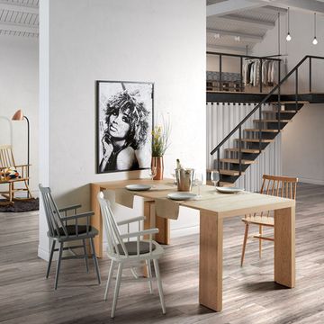 Стул Kristie с подлокотниками натуральное дерево La Forma Испания 