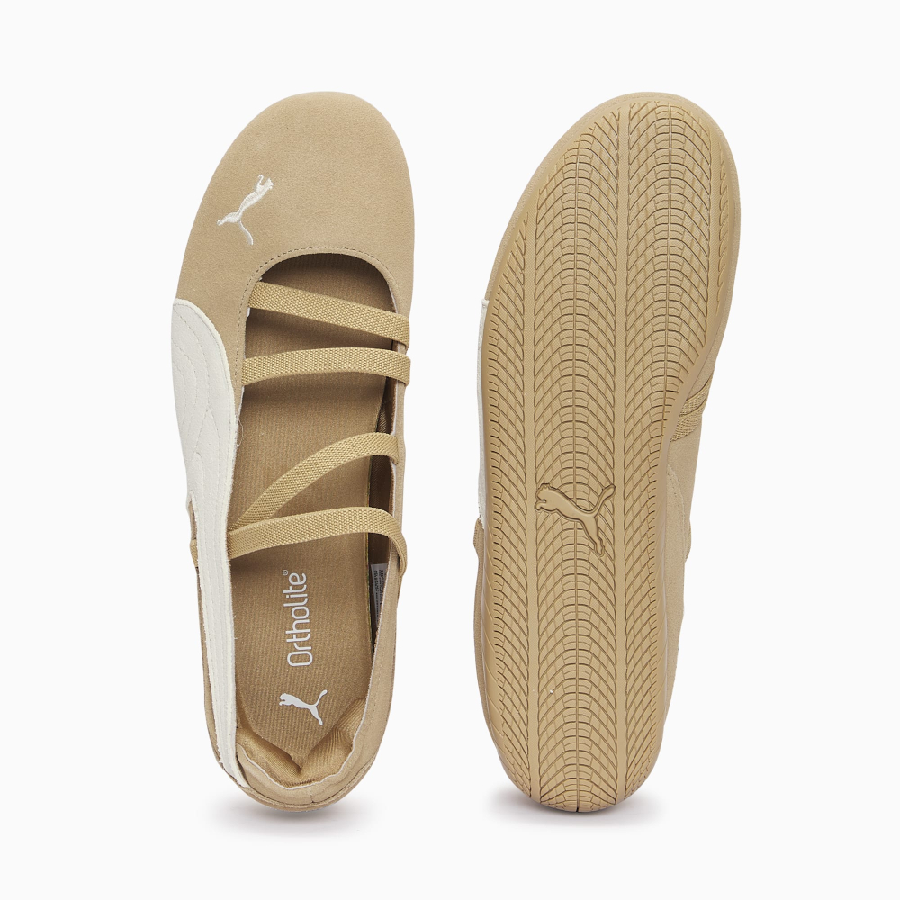 PUMA Женские кроссовки-балетки Speedcat Cafe, бежевый