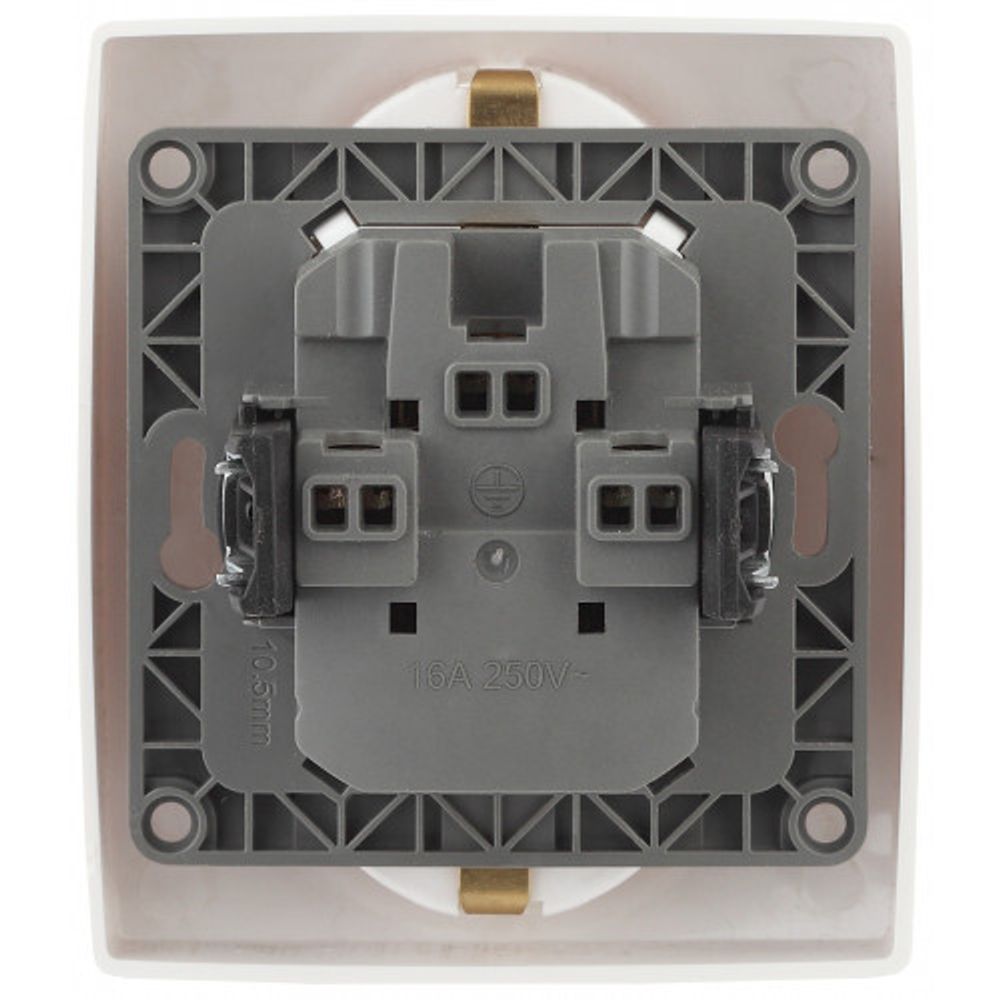 12-2104-01 ЭРА Розетка 2X2P+E Schuko со шторками, 16A-250В, IP20, Эра12, белый