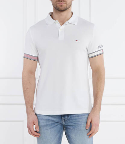 Поло FLAG CUFF Tommy Hilfiger - белый(MW0MW34780)