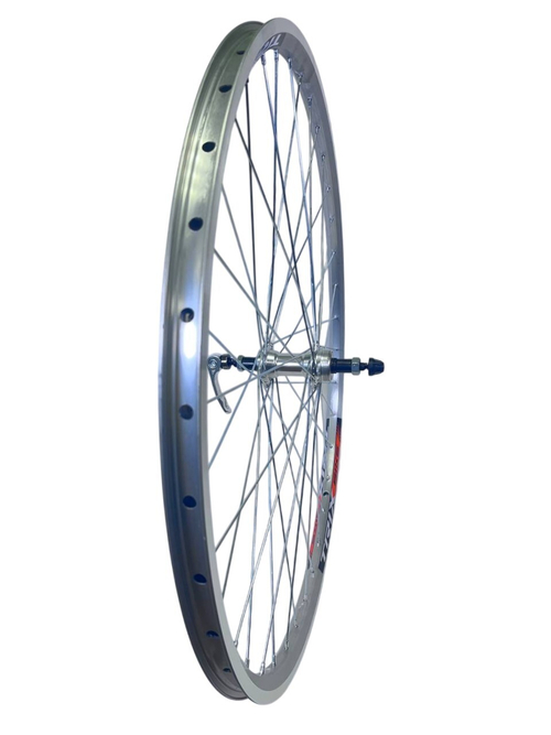 Колесо заднее 28-29" TRIX ал. дв. сер. / Втулка: ал. трещ. эксц. серый14634